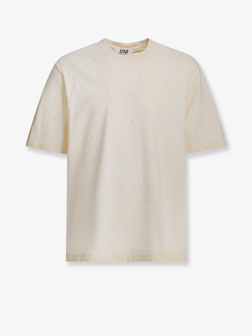 Golden Goose Cotton Star T-shirt with all-over rhinestones - Light Grey