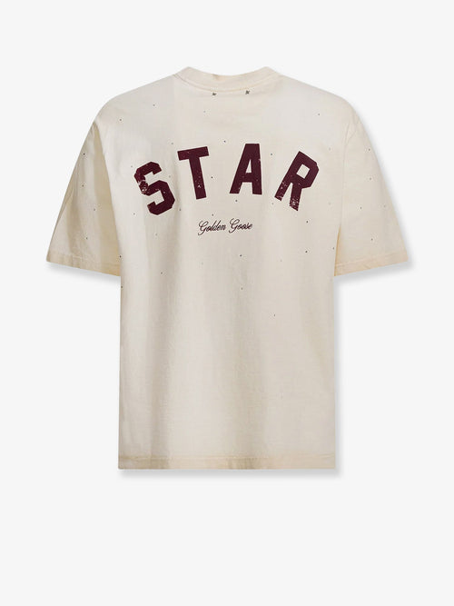 Golden Goose Cotton Star T-shirt with all-over rhinestones - Light Grey