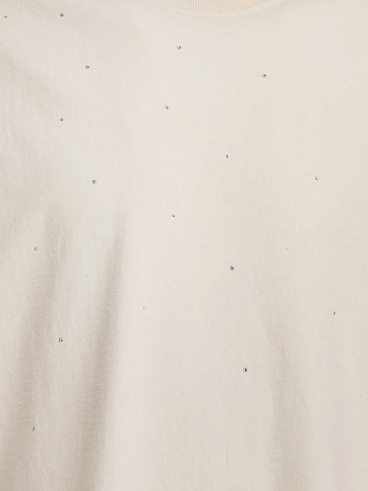 Golden Goose Cotton Star T-shirt with all-over rhinestones - Light Grey
