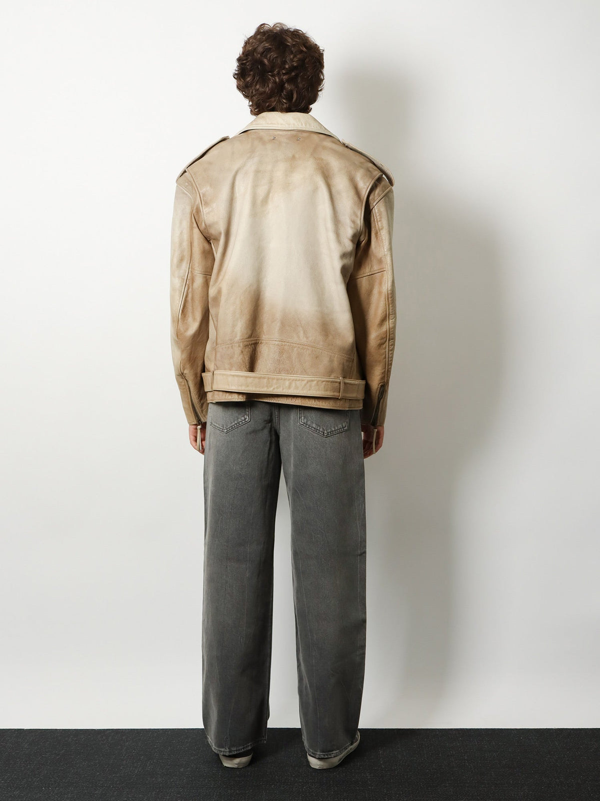 Golden Goose Deluxe Brand Phoebe Over leather jacket - Mellow Buff