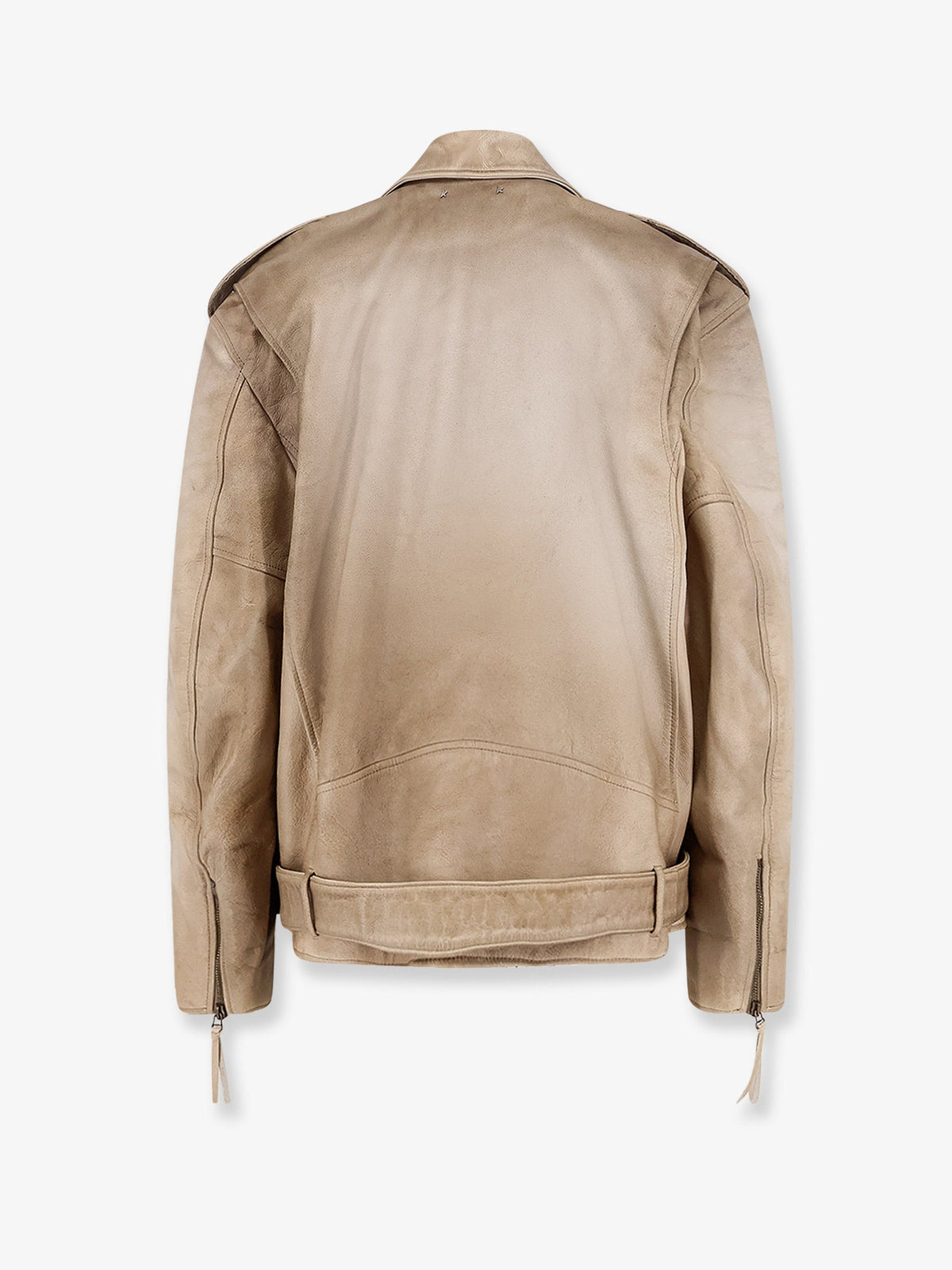 Golden Goose Deluxe Brand Phoebe Over leather jacket - Mellow Buff