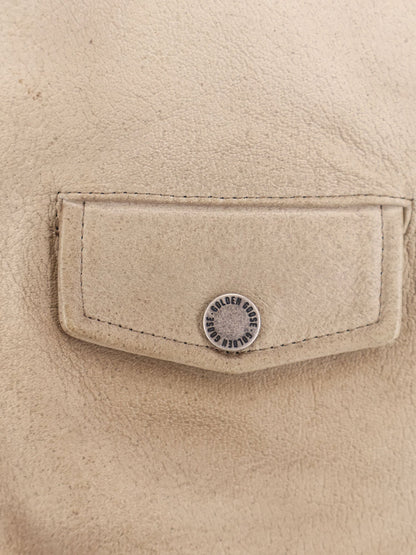 Golden Goose Deluxe Brand Phoebe Over leather jacket - Mellow Buff