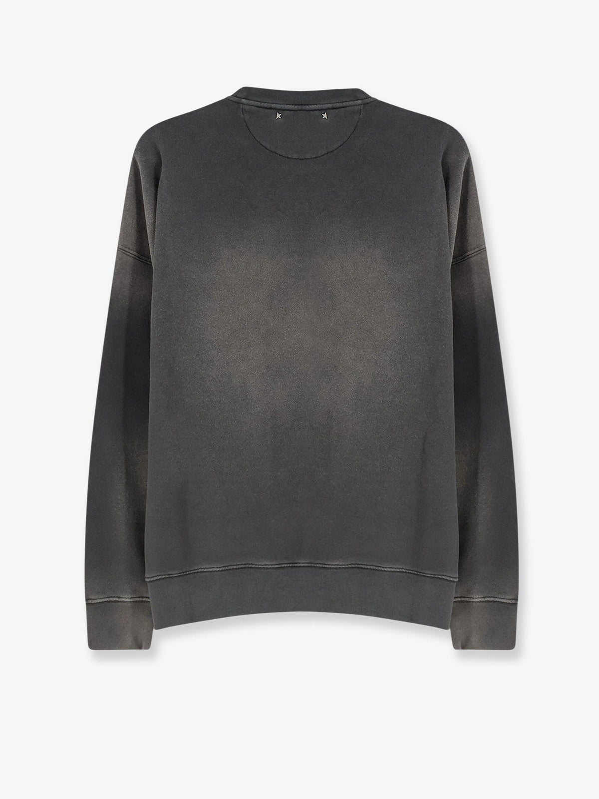 Golden Goose Deluxe Brand Cotton sweatshirt with front logo - Charcoal