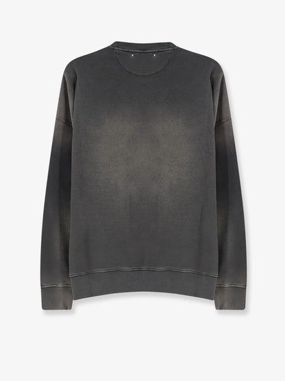 Golden Goose Deluxe Brand Cotton sweatshirt with front logo - Charcoal