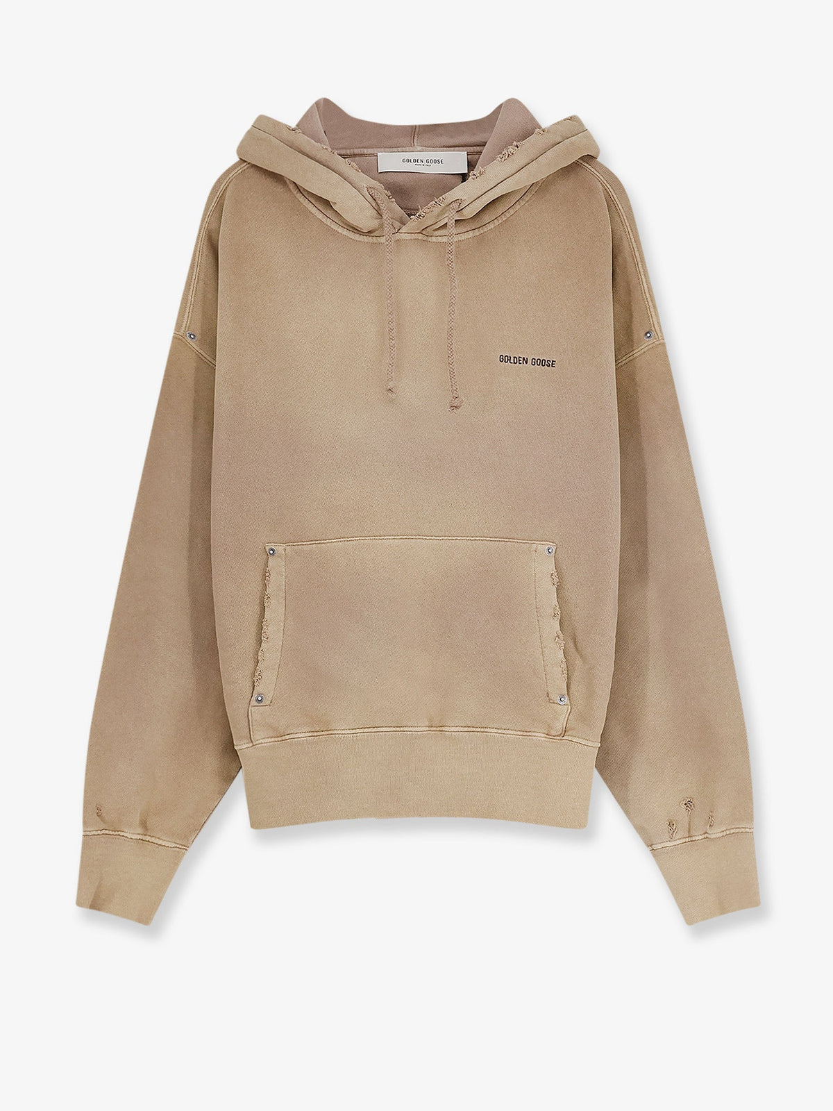 Golden Goose Deluxe Brand Cotton sweatshirt with front embroidered logo - Decorativ Thread 1: 100% Polye