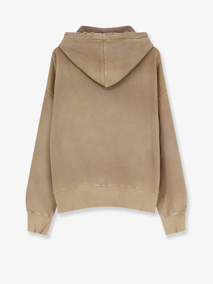 Golden Goose Deluxe Brand Cotton sweatshirt with front embroidered logo - Decorativ Thread 1: 100% Polye