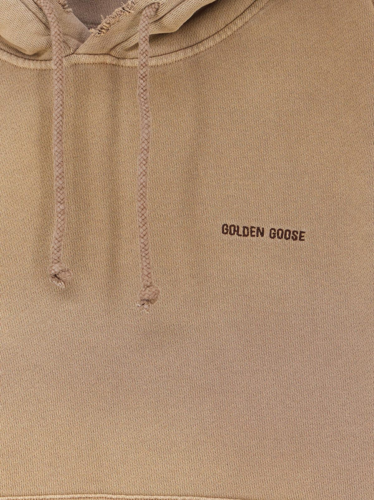 Golden Goose Deluxe Brand Cotton sweatshirt with front embroidered logo - Decorativ Thread 1: 100% Polye