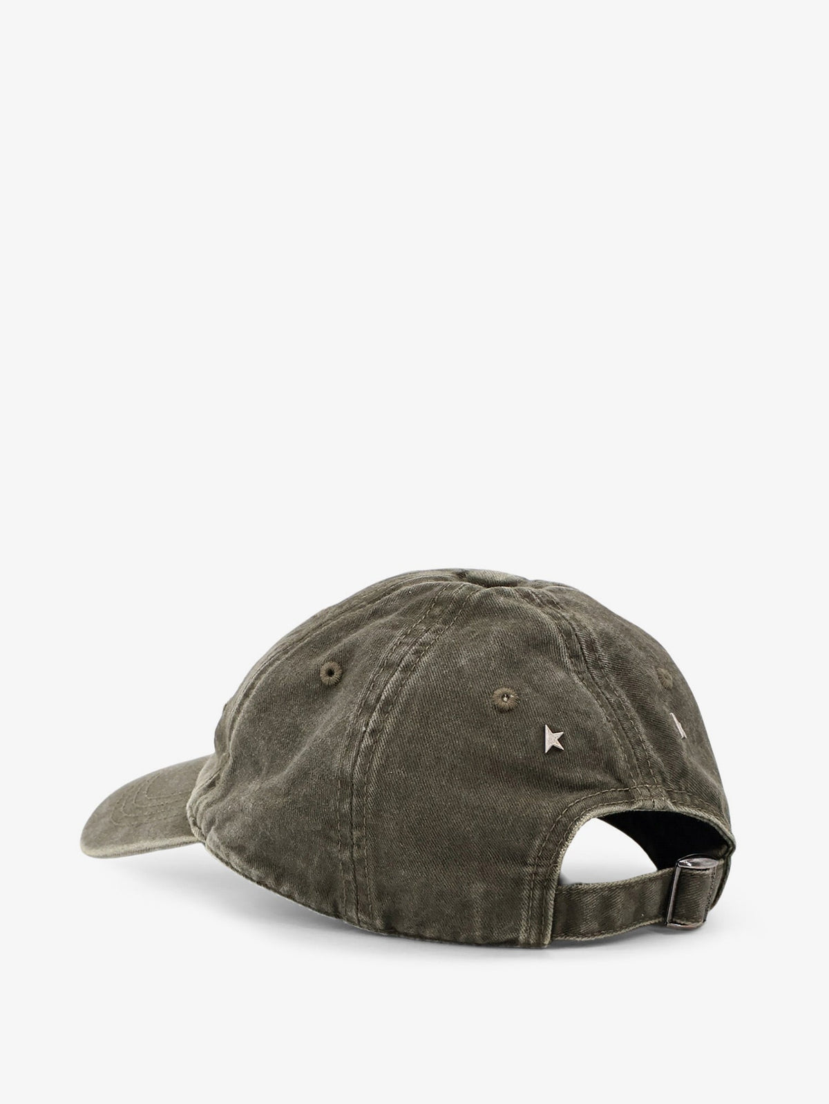 Golden Goose Deluxe Brand Decostructed washed cotton baseball cap - Dark Kalamata