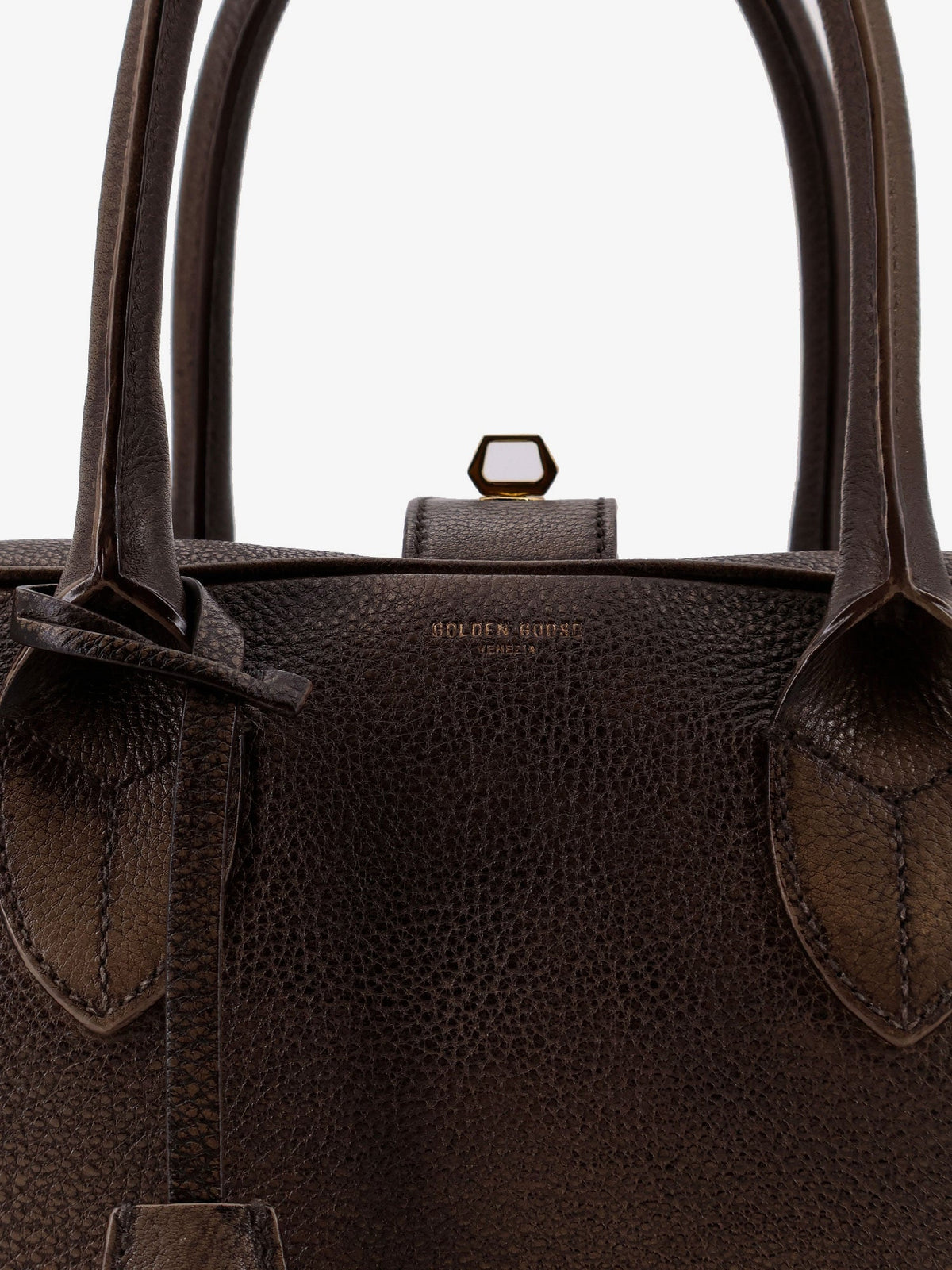 Golden Goose Deluxe Brand Vita vintage leather bag - Cremamarrone