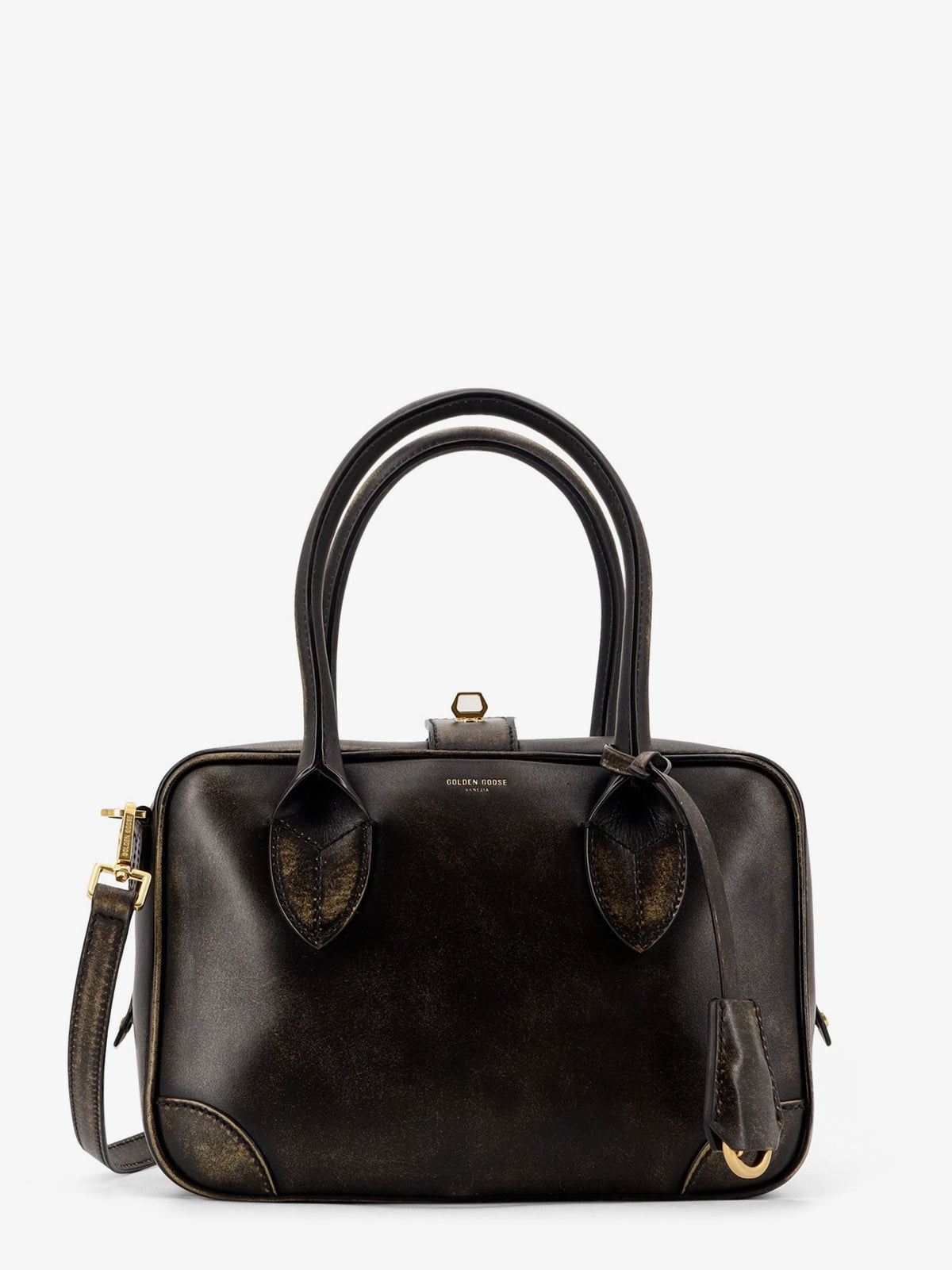 Golden Goose Deluxe Brand Vita Vintage leather crossbody bag - Black