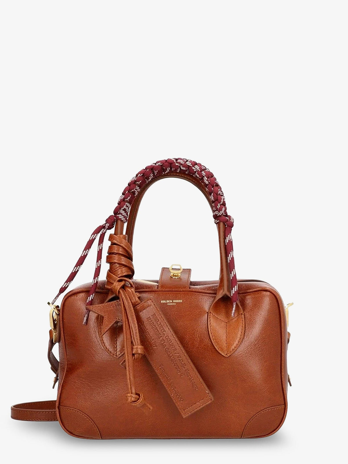 Golden Goose Vita Bag leather crossbody bag with star charm - Light Brown