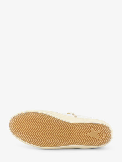 Golden Goose Deluxe Brand Super-star leather sneakers with iconic side logo - Whitebeigecinderleatehr Brown