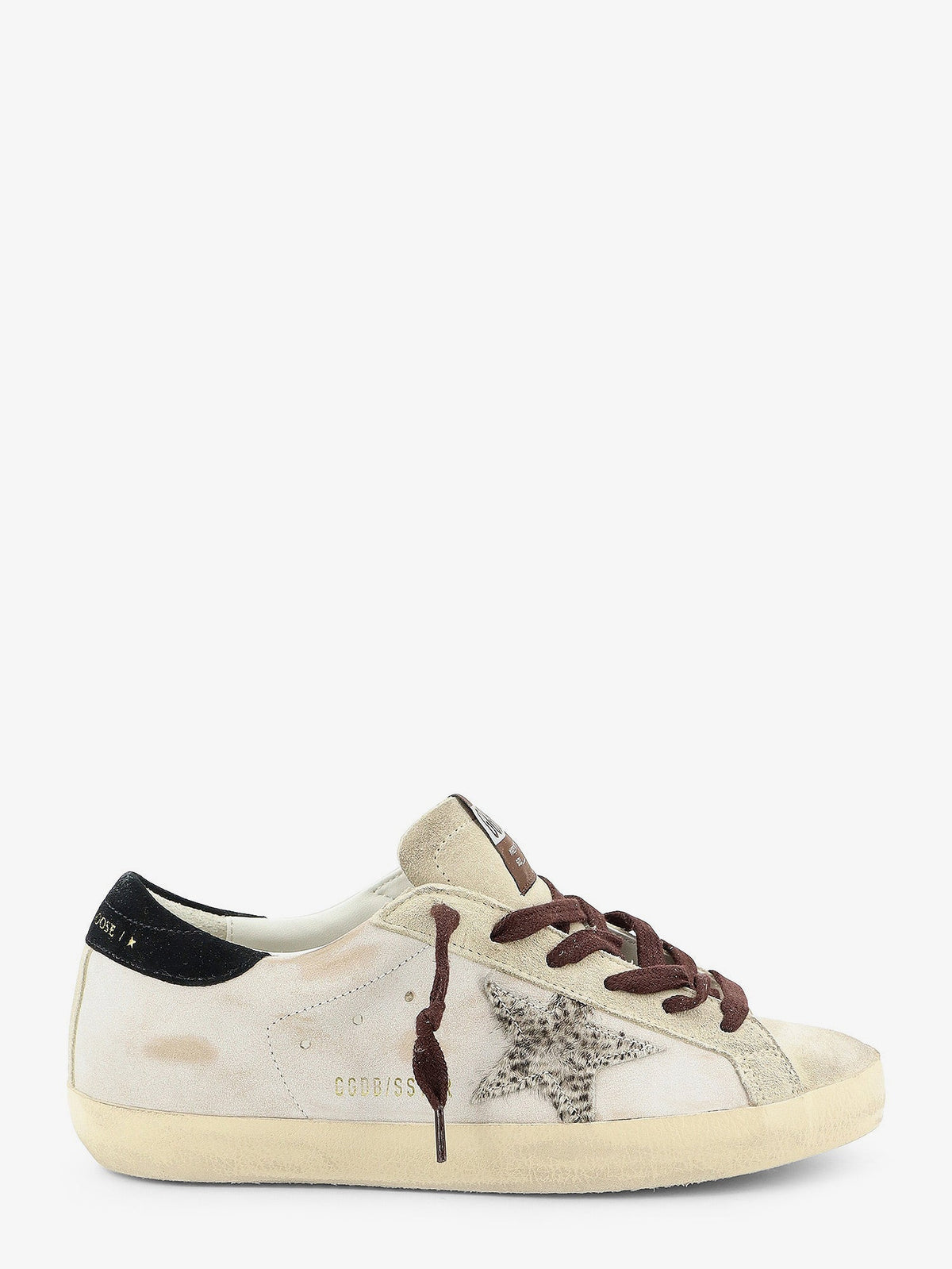Golden Goose Deluxe Brand Super-star suede sneakers with iconic side logo - Whiteseedpearlblack