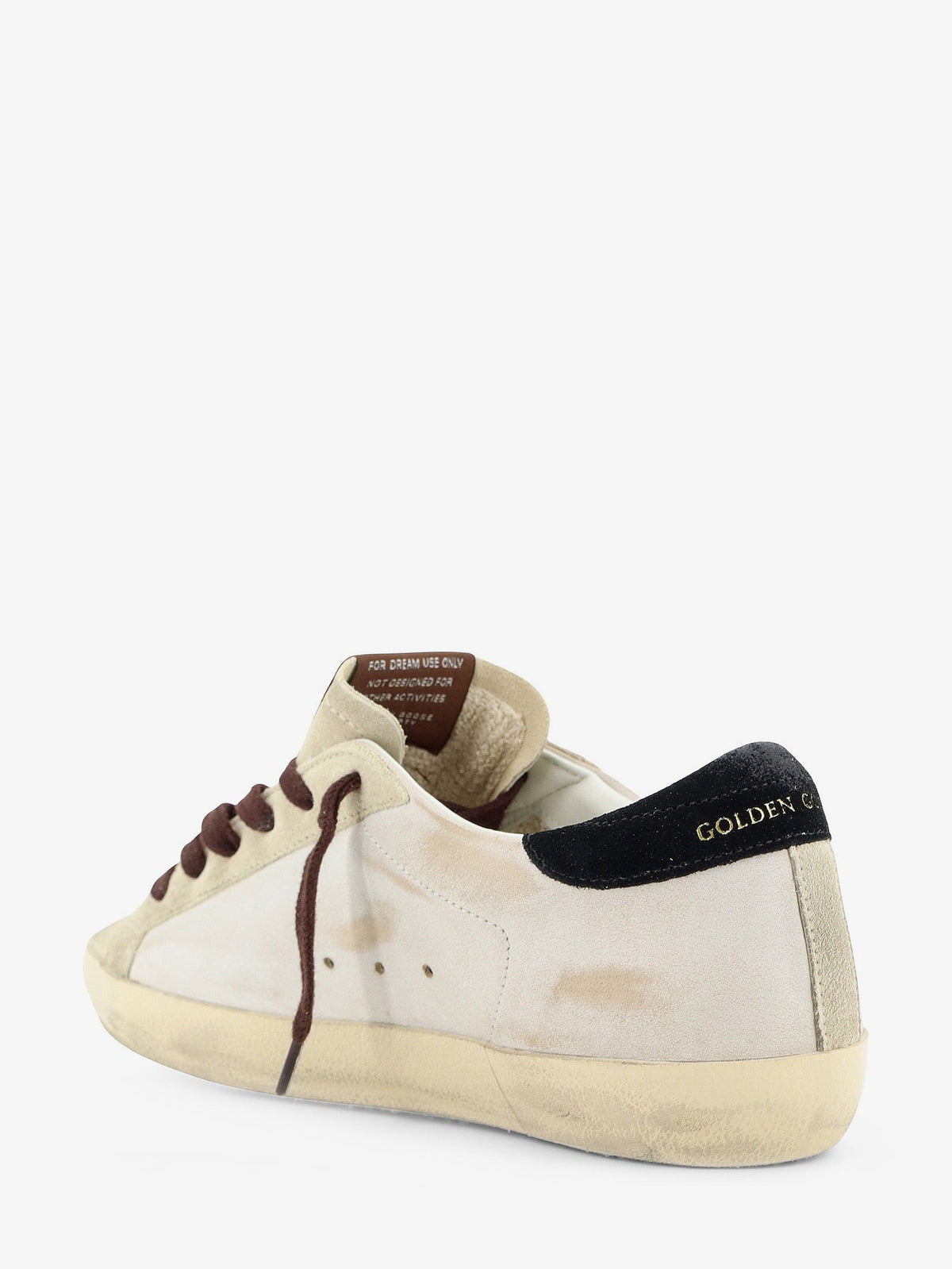Golden Goose Deluxe Brand Super-star suede sneakers with iconic side logo - Whiteseedpearlblack
