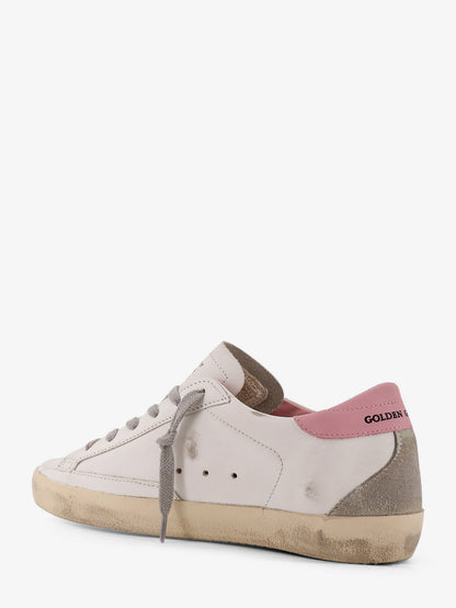 Golden Goose Deluxe Brand Superstar leather sneakers with iconic side logo - Whiteicelight Pink