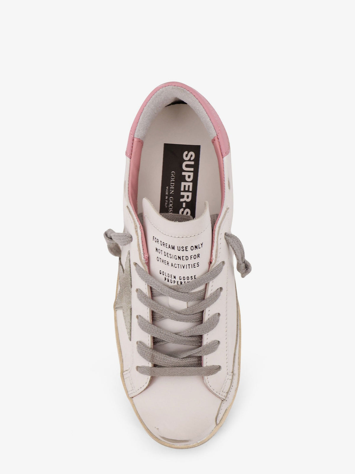 Golden Goose Deluxe Brand Superstar leather sneakers with iconic side logo - Whiteicelight Pink
