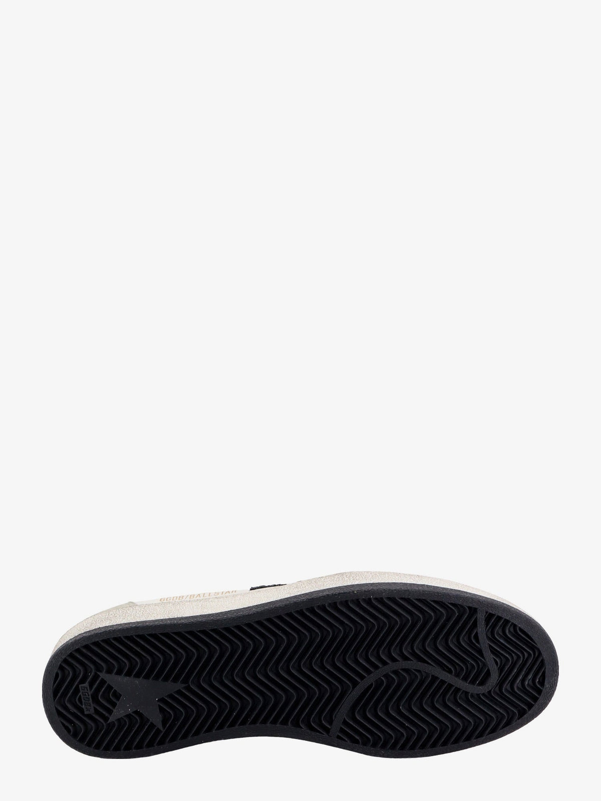 Golden Goose Leather Ball Star with logo on the side - Whiteblackgoldice