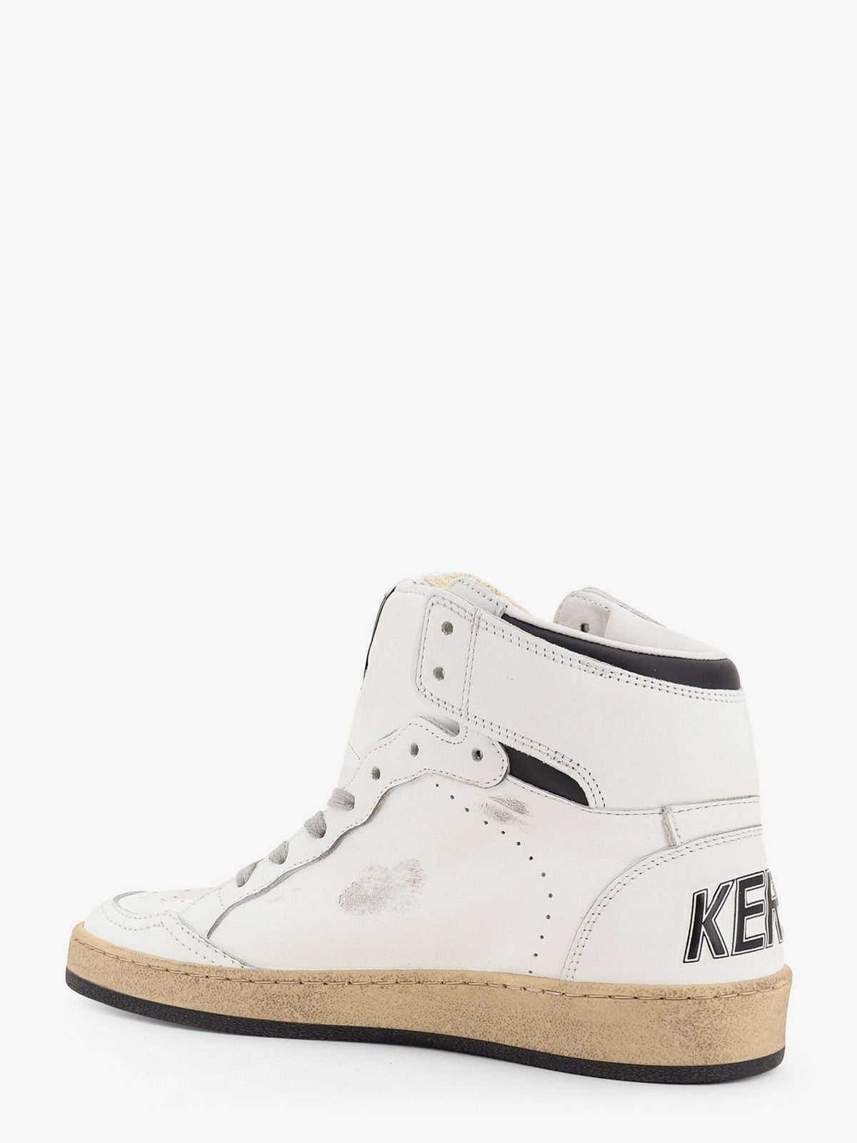 Golden Goose Deluxe Brand Sky Star leather sneakers with iconic side logo - Whiteblack