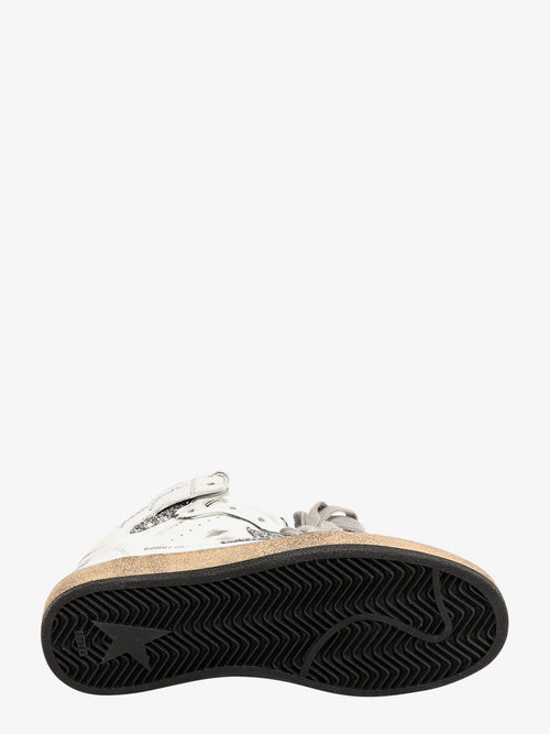 Golden Goose Sky Star leather with a used effect sneakers - Whitesilver