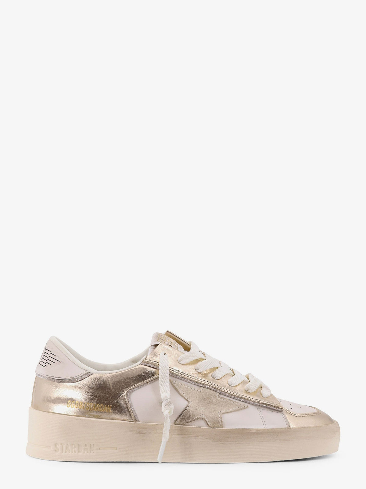 Golden Goose Deluxe Brand Stardan low-top leather sneakers - Platinummilkbeige