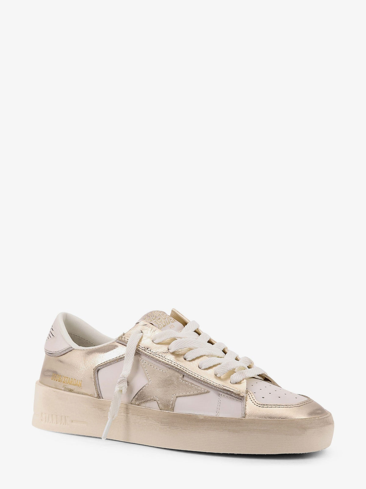 Golden Goose Deluxe Brand Stardan low-top leather sneakers - Platinummilkbeige