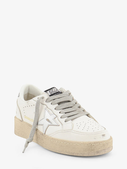 Golden Goose Deluxe Brand Ballstar leather sneakers with iconic side logo - Whitesilver