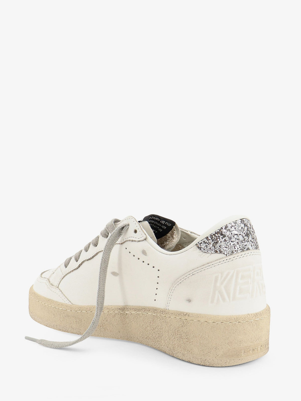 Golden Goose Deluxe Brand Ballstar leather sneakers with iconic side logo - Whitesilver
