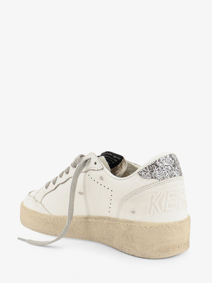 Golden Goose Deluxe Brand Ballstar leather sneakers with iconic side logo - Whitesilver