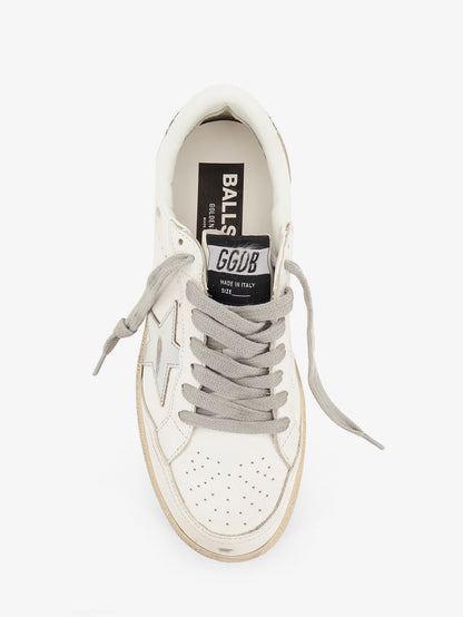 Golden Goose Deluxe Brand Ballstar leather sneakers with iconic side logo - Whitesilver