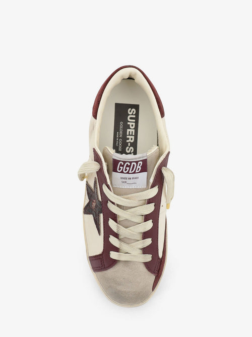Golden Goose Super Star Vintage leather sneakers - Butterbeigeburgundy