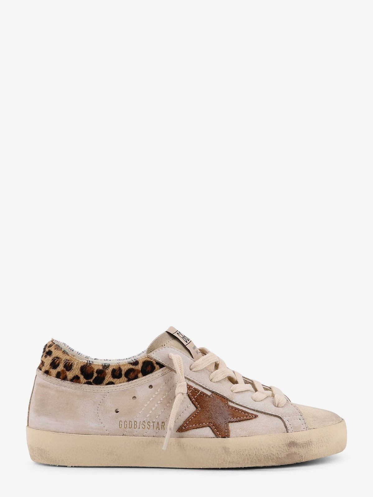Golden Goose Super Star with List leather sneakers - Whitebeigeseedpearlbeigebrownl