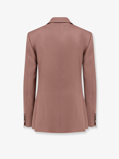 Golden Goose Deluxe Brand Diva Light Dry Wool Blazer - Bronze Pink