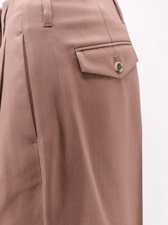 Golden Goose Deluxe Brand Flavia Light Dry Wool trousers - Bronze Pink