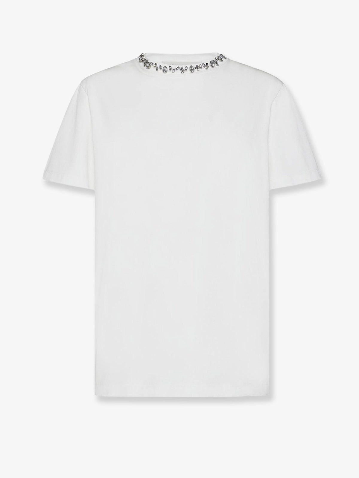 Golden Goose Deluxe Brand Cotton t-shirt with rhinestones - Vintage White