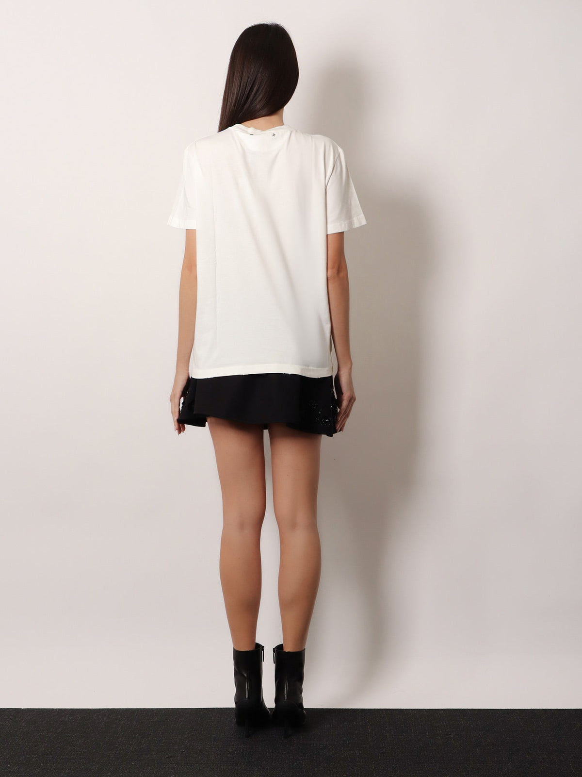 Golden Goose Deluxe Brand Cotton t-shirt with rhinestones - Vintage White