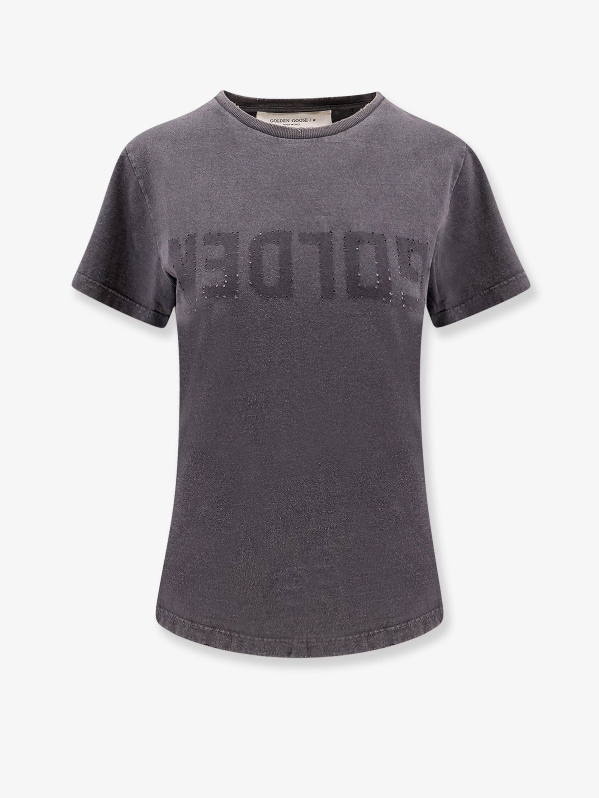 Golden Goose Deluxe Brand Doris cotton T-shirt with logo detail - Anthracite