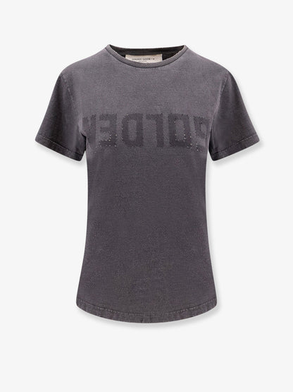 Golden Goose Deluxe Brand Doris cotton T-shirt with logo detail - Anthracite