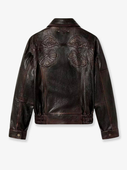 Golden Goose Deluxe Brand Palmer leather jacket - Port Royale