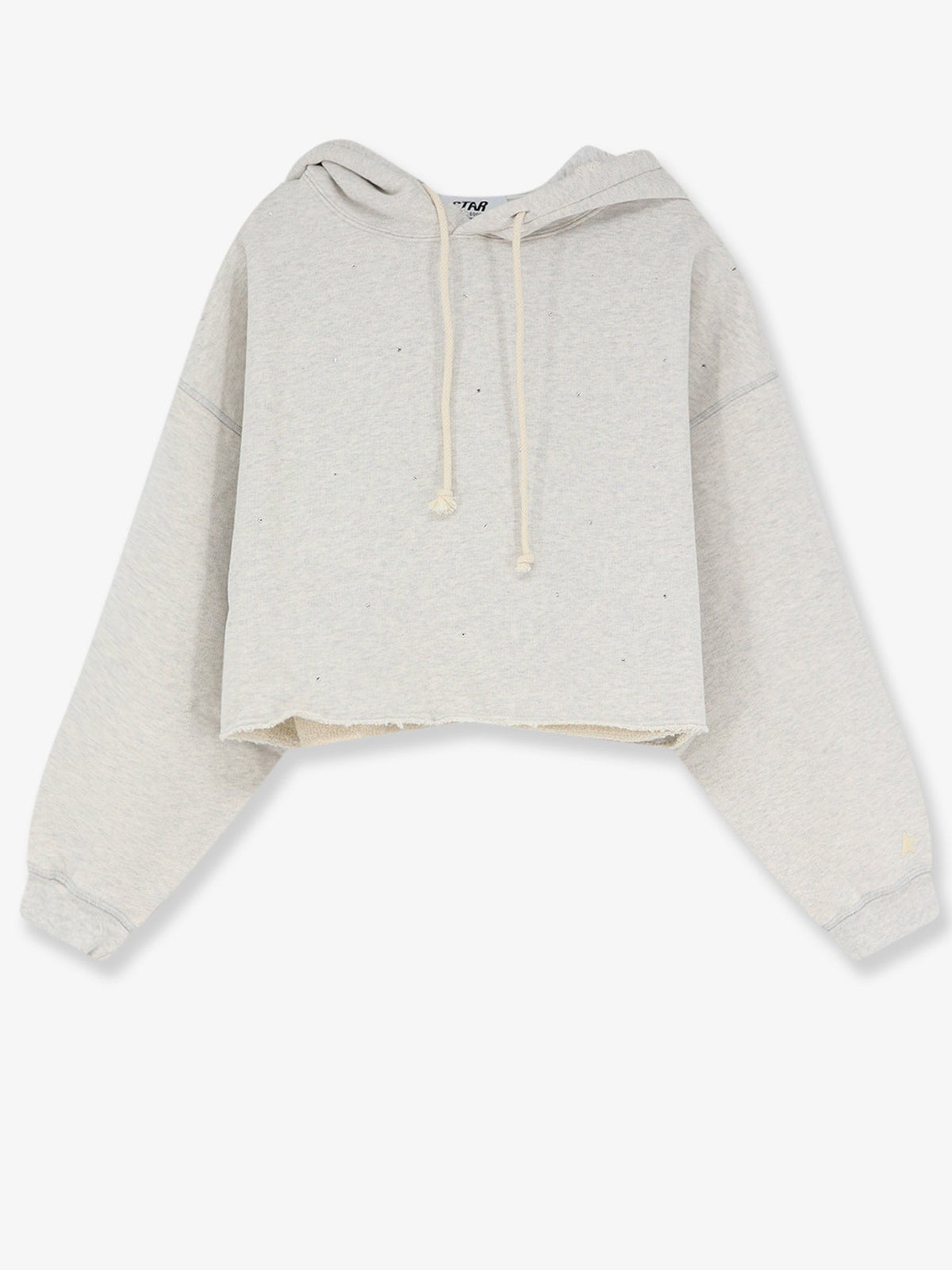 Golden Goose Deluxe Brand Cotton crop sweatshirt - Vintage Gray Melange