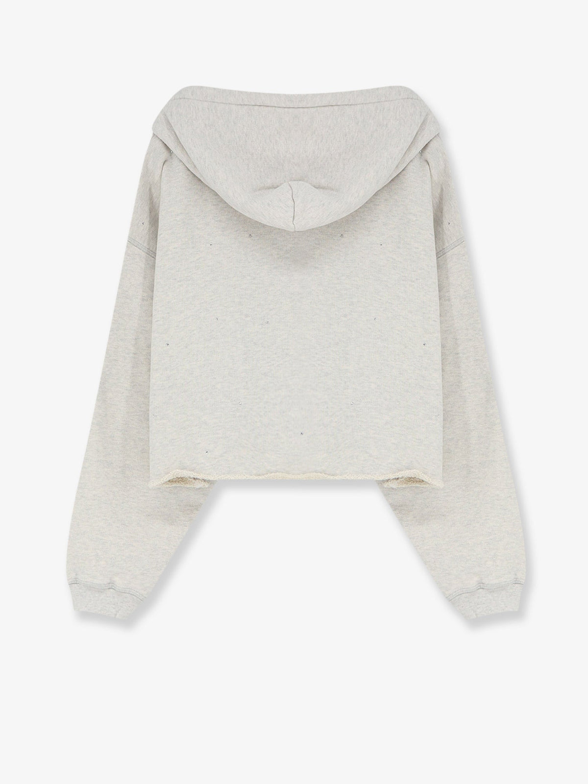 Golden Goose Deluxe Brand Cotton crop sweatshirt - Vintage Gray Melange