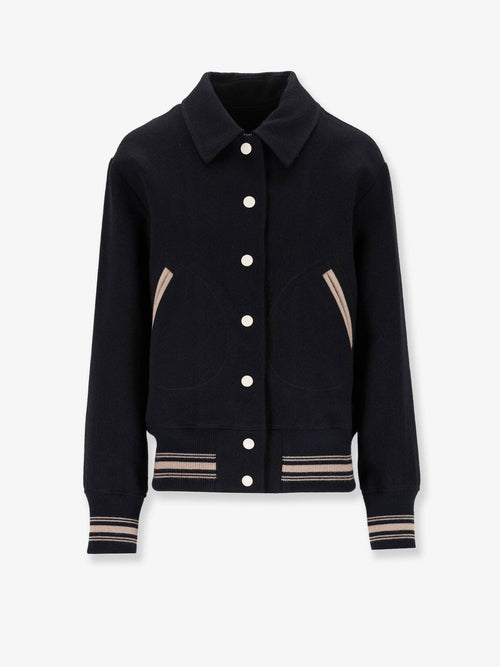 Golden Goose Ria Slim Fit virgin wool bomber - Midnight Blue