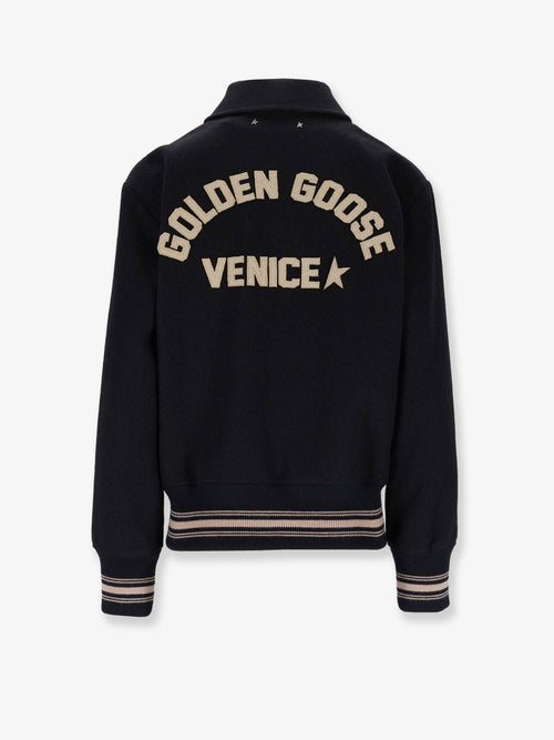 Golden Goose Ria Slim Fit virgin wool bomber - Midnight Blue