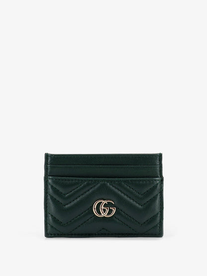 Gucci GG Marmont leather card holder - Green