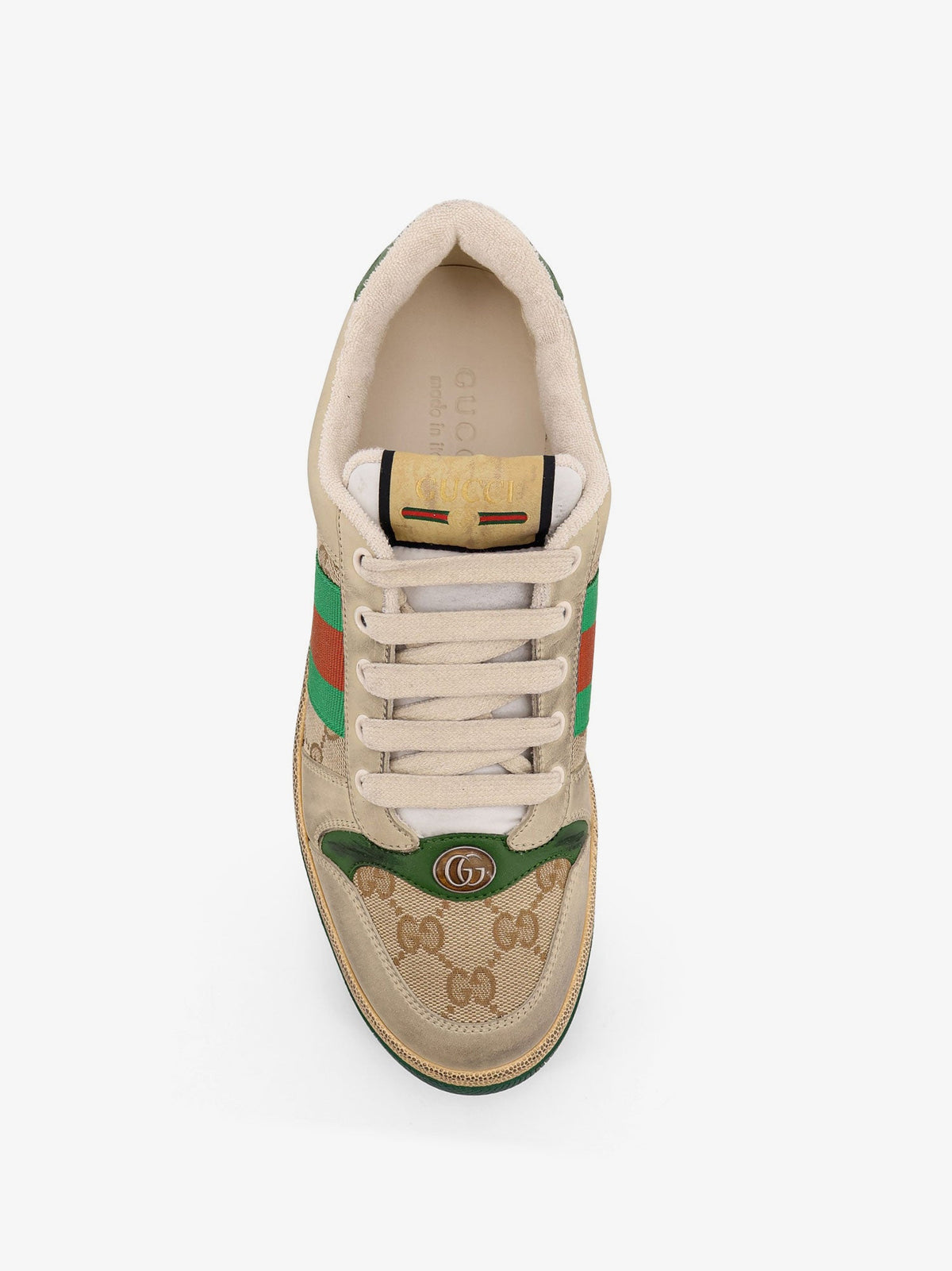 Gucci Screener GG low-top vintage leather sneakers - Newsadumivigrn