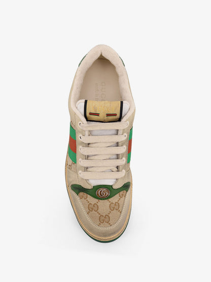 Gucci Screener GG low-top vintage leather sneakers - Newsadumivigrn