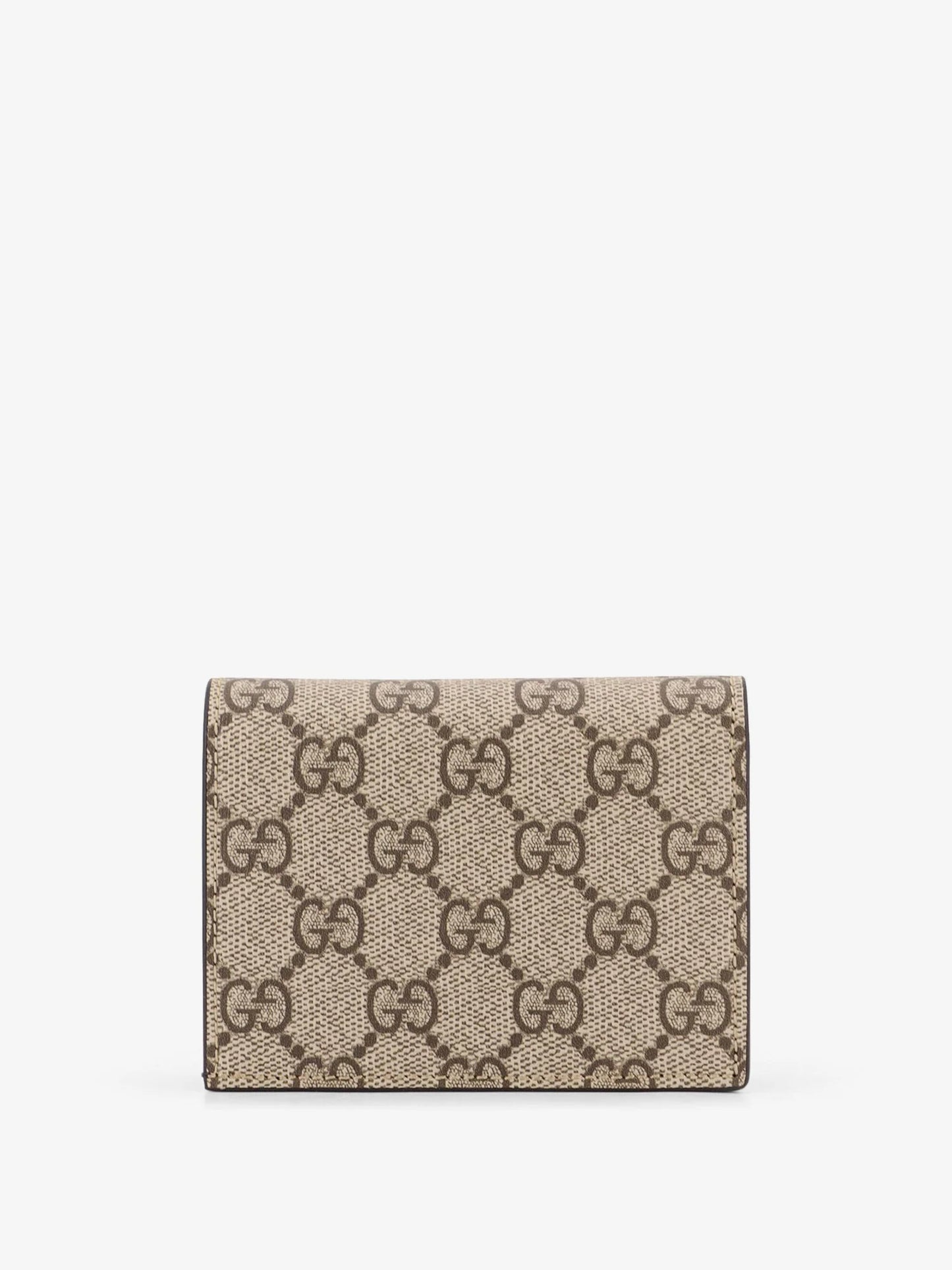 GUCCI - Mini leather wallet and GG Supreme fabric