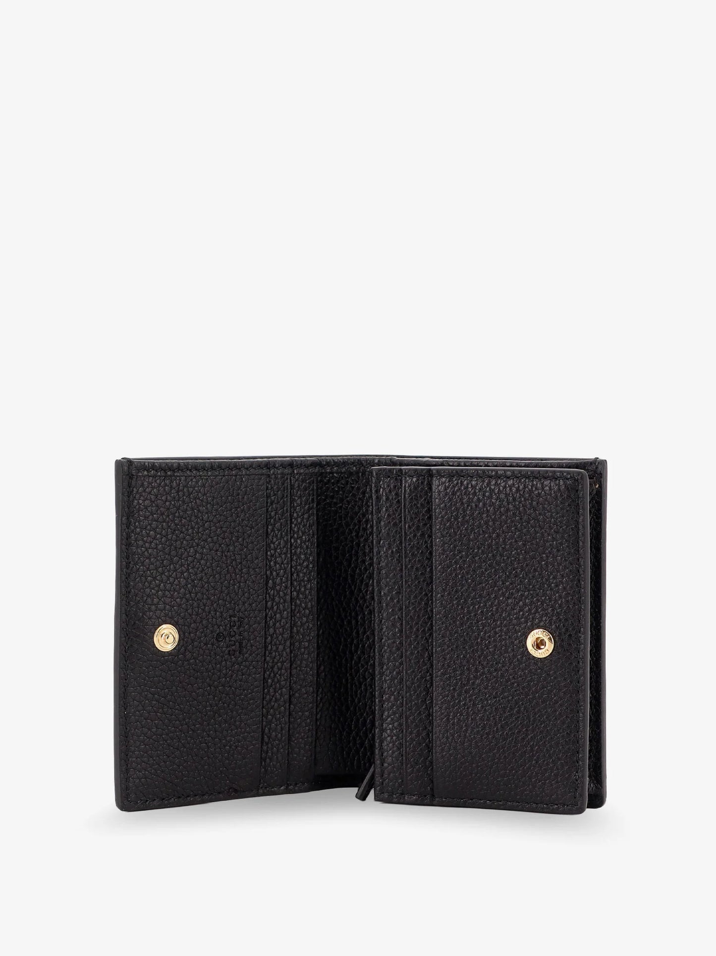 GUCCI - Mini leather wallet and GG Supreme fabric
