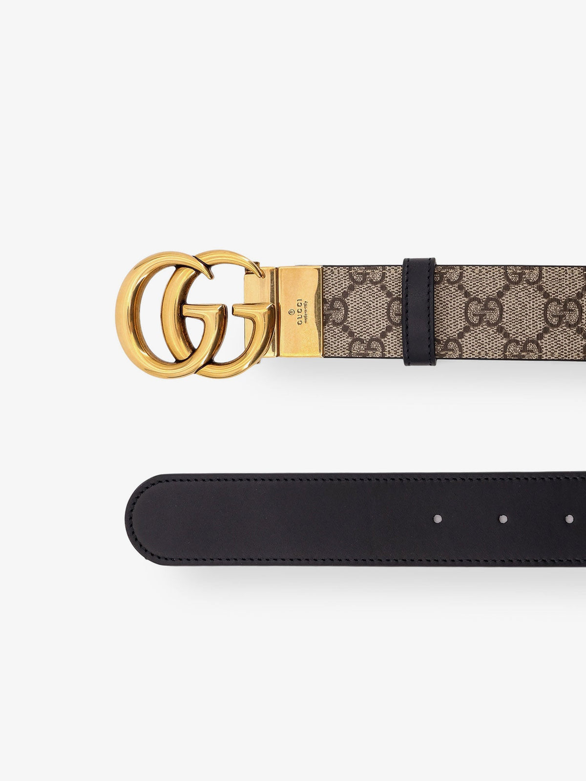 Gucci GG Supreme Fabric belt - Ebonynero