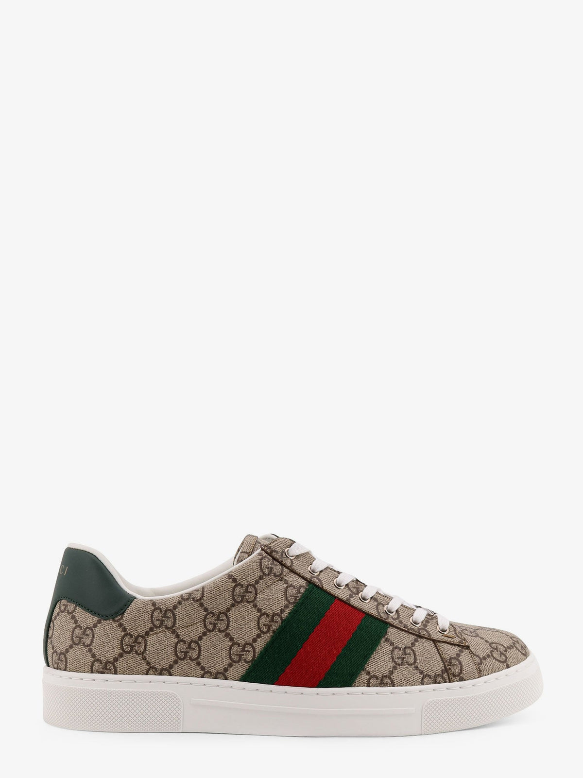 Gucci Low-top Ace GG Supreme fabric sneakers - Ebonyvrvgreen