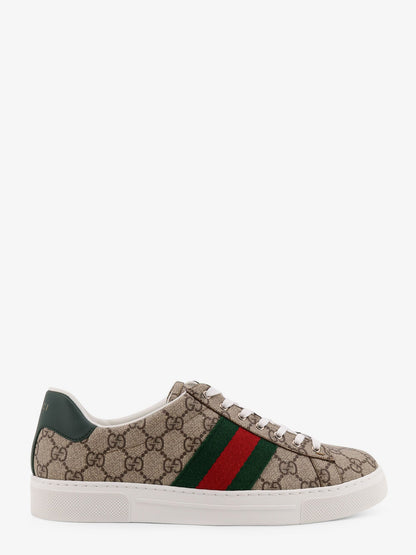 Gucci Low-top Ace GG Supreme fabric sneakers - Ebonyvrvgreen